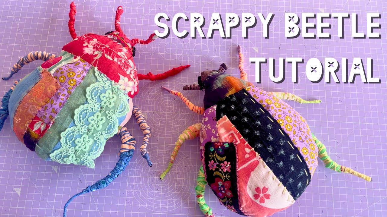 Creative Beetle Sewing Tutorial: Beginner-Friendly Fabric Scrap Project & Bug Wall Hanging
